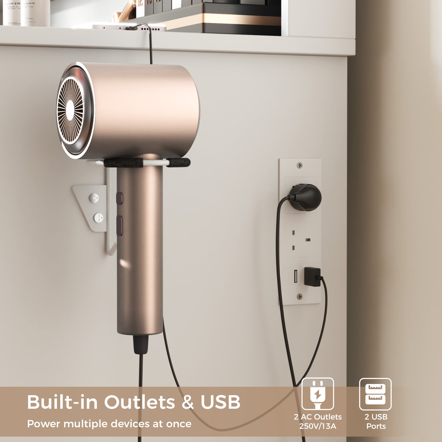 Mondeer Dressing Table with Mirror and Stool, Glass Top Vanity Table with 11 Drawers and Open Storage Shelf, LED Adjustable Brightness, Power Outlet, 140 x 108 x 38 cm