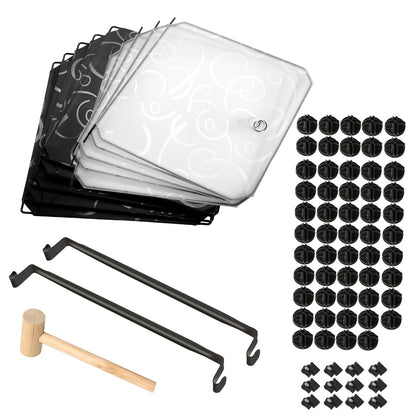 Bedroom PP Storage Wardrobe, 12 /20Cubes, with White Door Panel Twill Printed