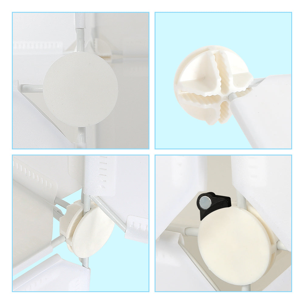 Bedroom PP Storage Wardrobe, 20 Cubes, Creative Stickers Offered