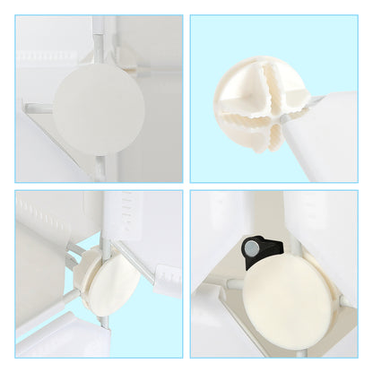 Bedroom PP Storage Wardrobe, 20 Cubes, Creative Stickers Offered