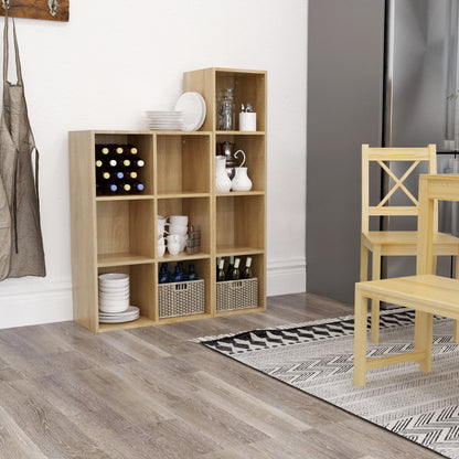 Modern Bookcase, 6 Opening Storage Cubes