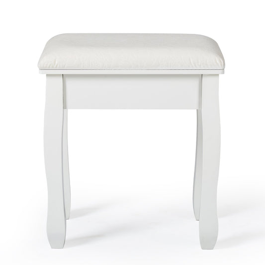 Dressing Table Stool, Pure White Color