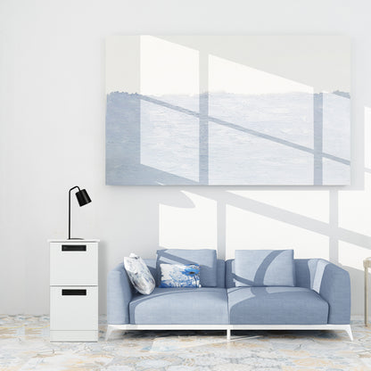 Freestanding Bathroom Cabinet, 2 Drawers and Black Pulls