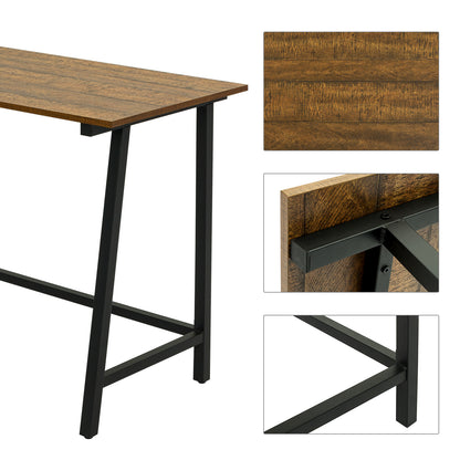 Retro Industrial Computer Table for Home Office, Basic Type