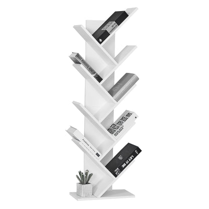 Modern Bookcase, Tree-shape Design, 9 Tier Tree