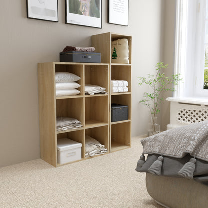 Modern Bookcase, 6 Opening Storage Cubes