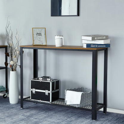 Retro Industrial Console Table, with Non-slip Adjusted Feet