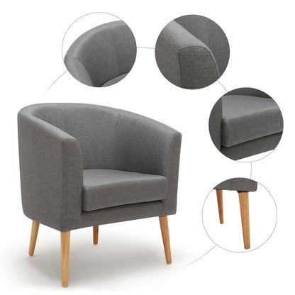 Modern Armchair Set with Dual Purpose, Equipped with Footstool