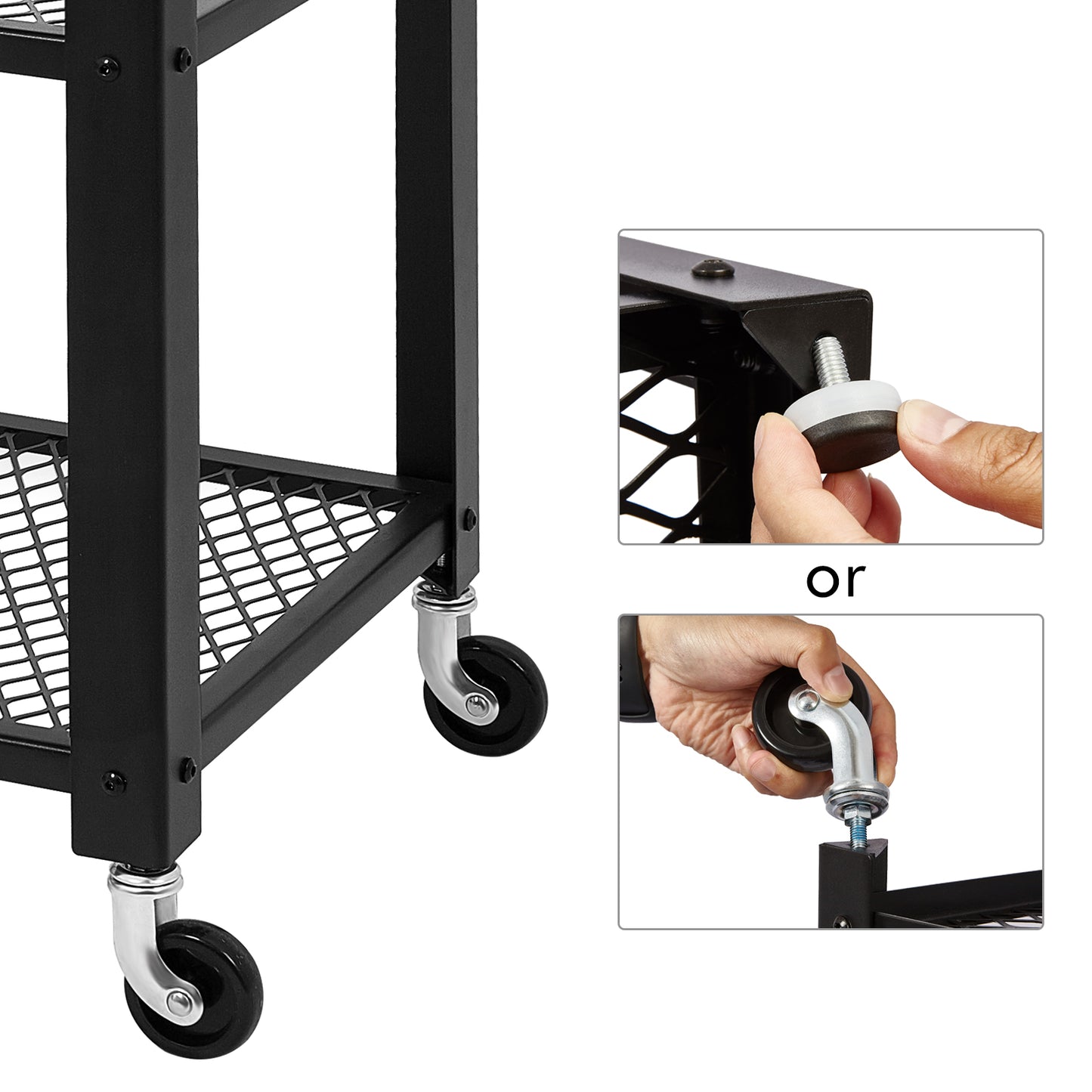 Multi-functional Storage Trolley with Wheels